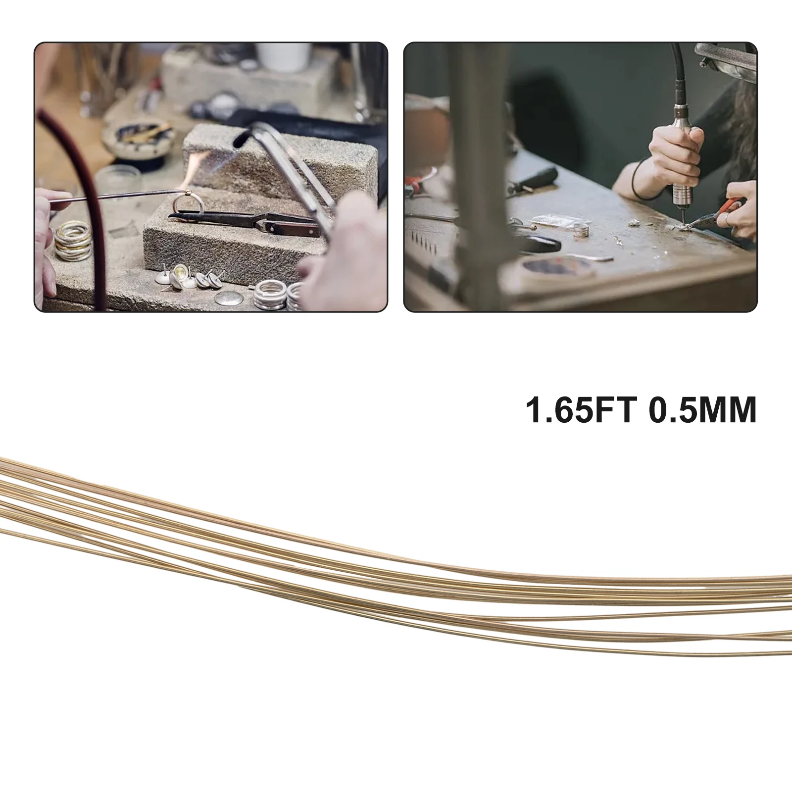 10 шт. серебряный сварочный стержень 50 см 1 64 фута золотая паяльная проволока 0 5 мм