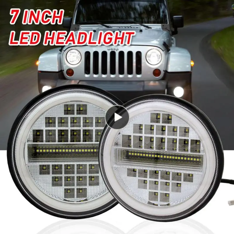 

Wrangler Led Round Led Fog Light Waterproof Auto Led Light Shockproof Plug&play Car Headlight Bulbs Car Accessories 30w