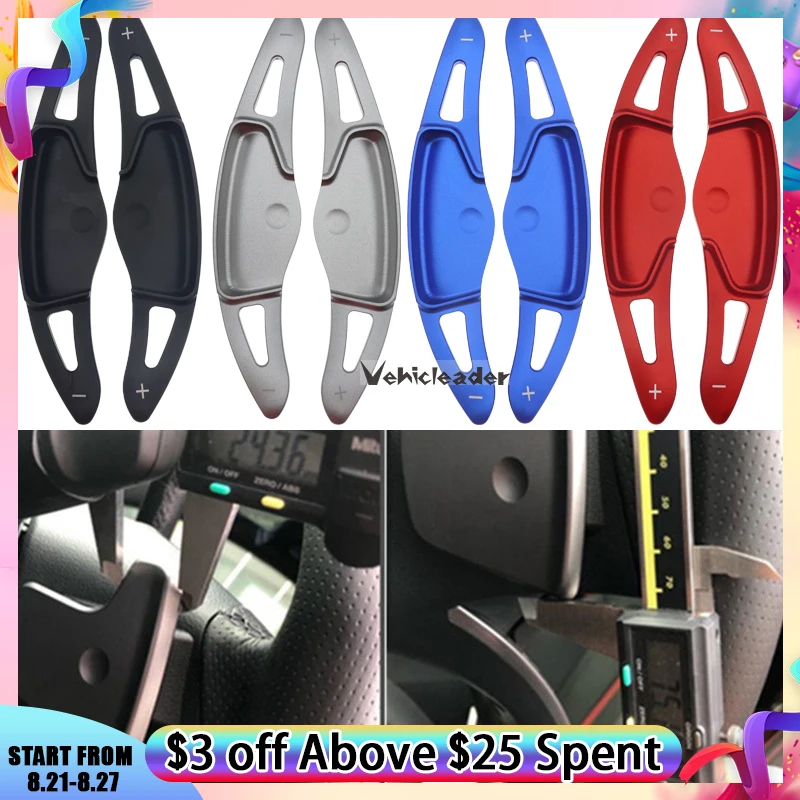 

Pair Car Auto Steering Wheel DSG Shift Paddle Aluminium Alloy Shift Extension For Hyundai ioniq Veloster Kona 2019-2020