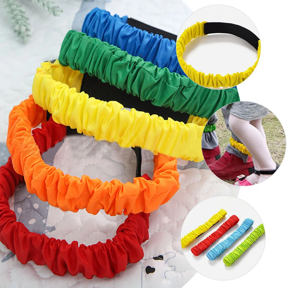 4-местный трехногий ремень для двух человек эластичные гоночные ленты красные