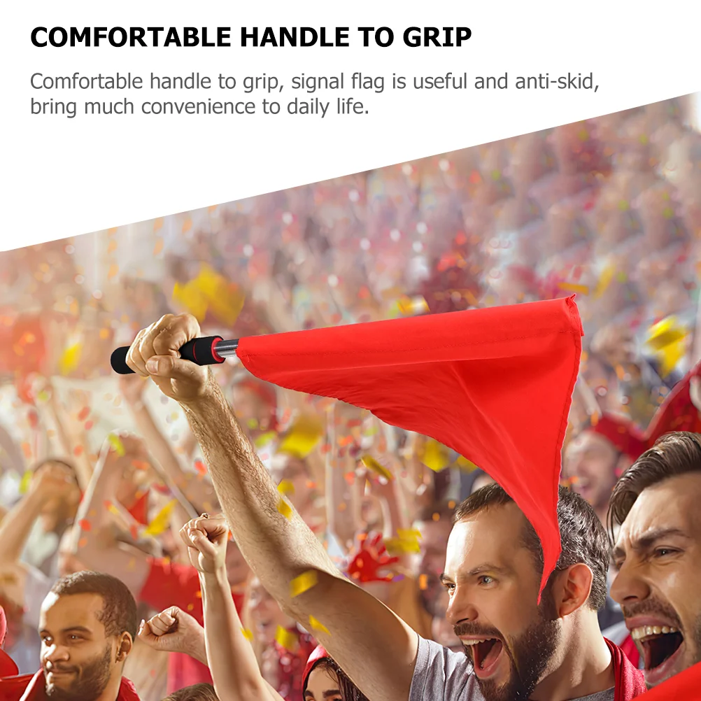 

3pcs Flags Traffic Signal Flags Referee Warning Signal Flags Match Flags