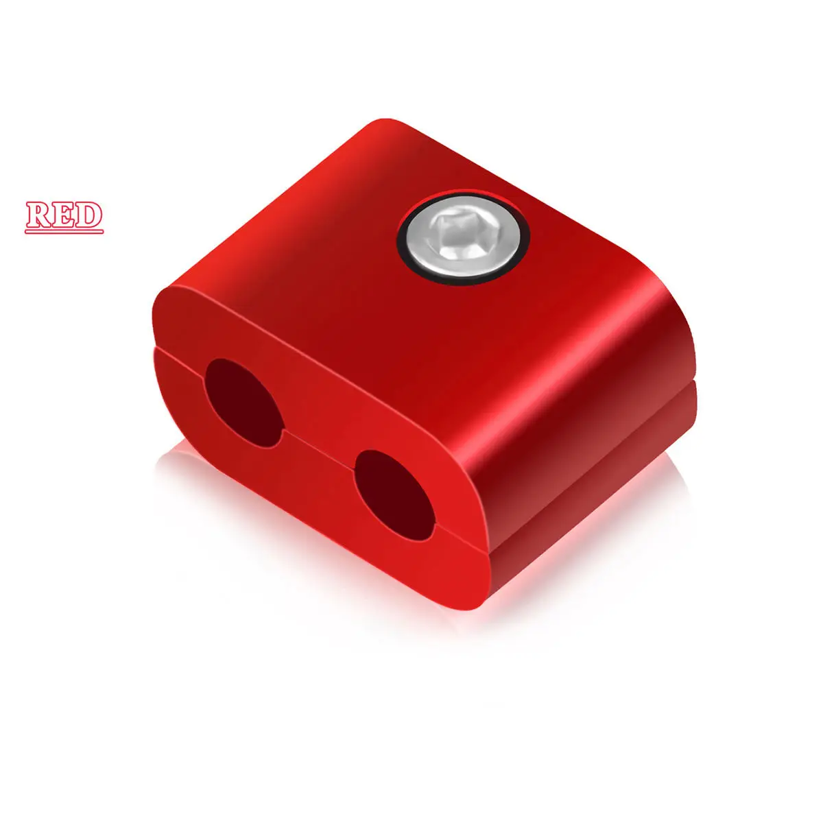 

Universal Motorcycle Moped Modified Parts Modified Clamping Pipe Clamp Double Hole Oil Pipeline Clamp