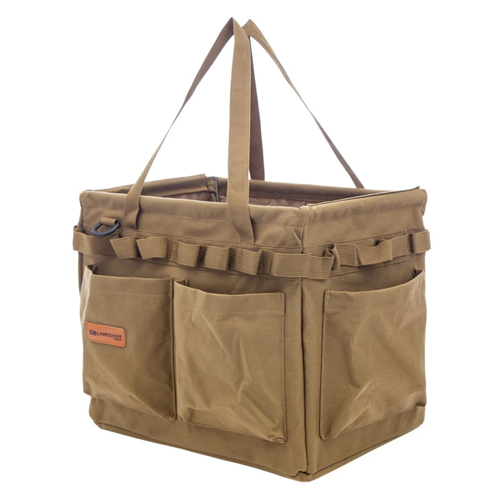 

Foldable Camping Storage Outdoor Tool Bag Oxford Cloth Large Capacity Tote Bag Storage Bags Hiking Picnic Fishing Tackle Holder