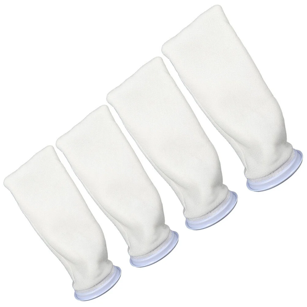 

4 Pcs Fish Tank Filter Bag Aquarium Filtering Tools Pouches Cotton Sock Sponge Sink Holder Thickened Charcoal Supply Socks Bags