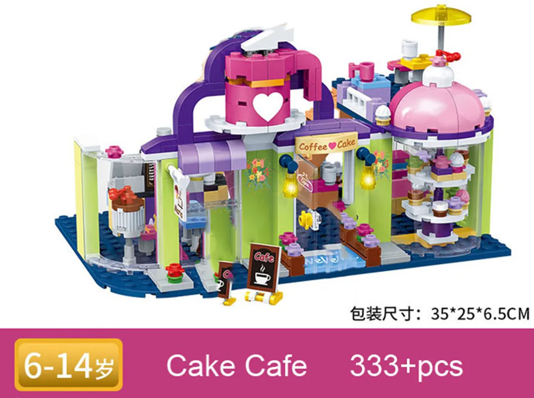 Парка Развлечений друзья для девочек Клубные Модели Строительные блоки