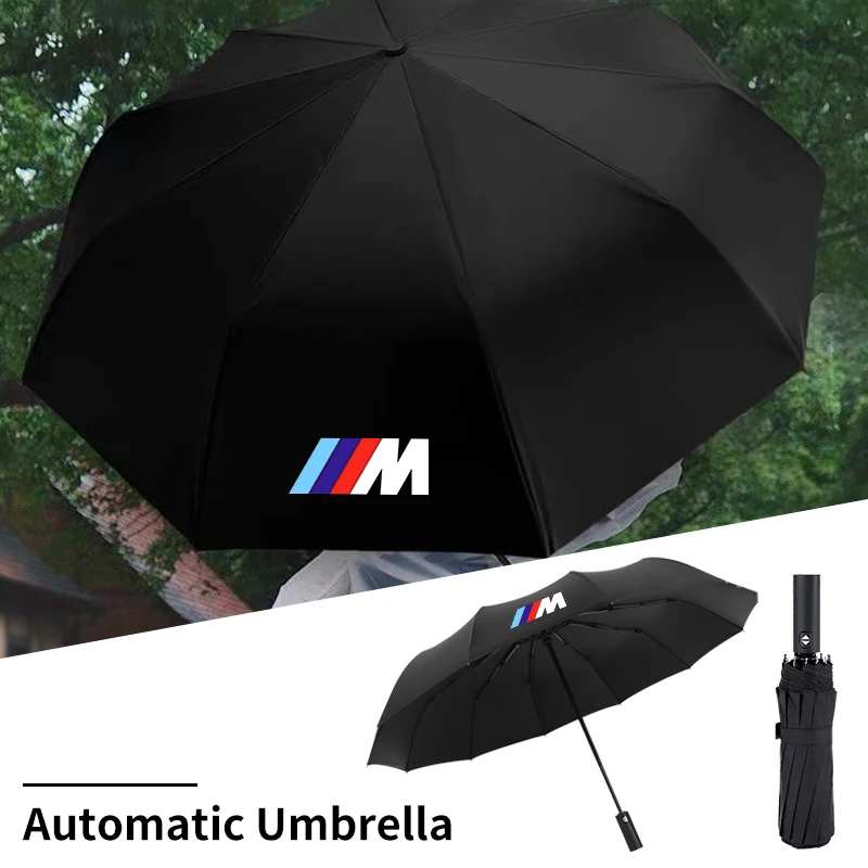 Автомобильный полностью автоматический складной зонт с защитой от УФ-лучей для