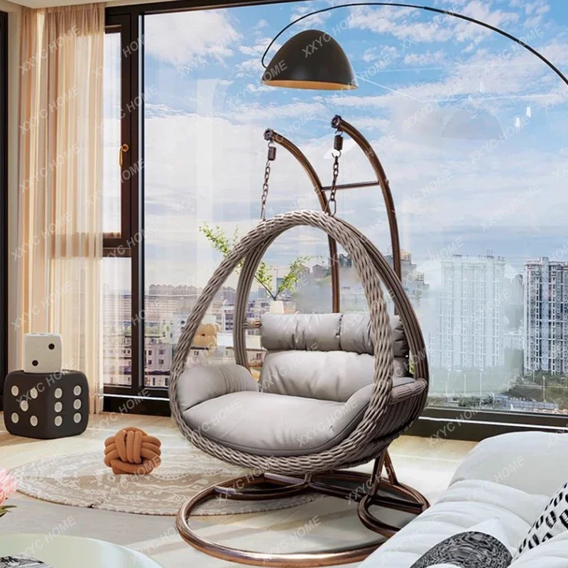 Балконная корзина кресло-качалка из ротанга подвесной домашний гамак