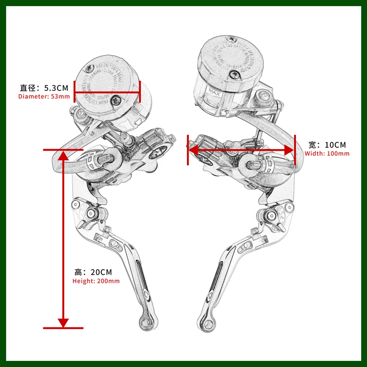 Фото Главный тормозной цилиндр Myritrice, подходит для RC213V-S 1000 RVT1000R 7/8 ''22 мм, складной выдвижной рычаг сцепления, мотоциклетный насос №5