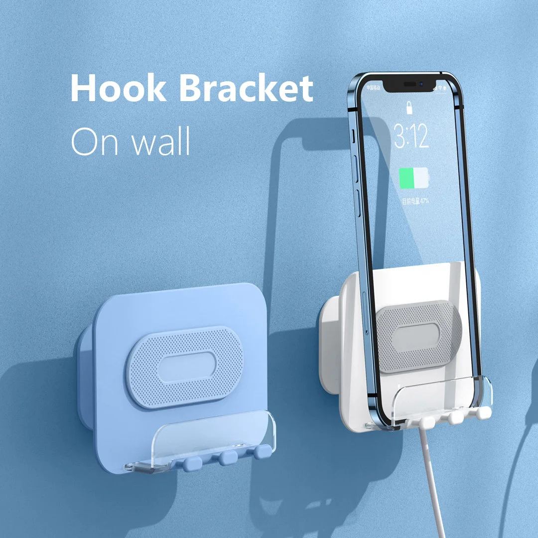 

Tablet Phone Stand Holder Mount On Wall Hook Storage Rack Hanging Multi-function Bracket 3M Marsgine