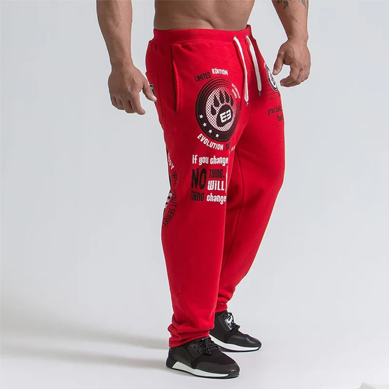 

Joggers Sweatpants Men Casual Pants Solid Color Gyms Fitness Workout Sportswear Trousers Autumn Winter Male Crossfit Track Pants