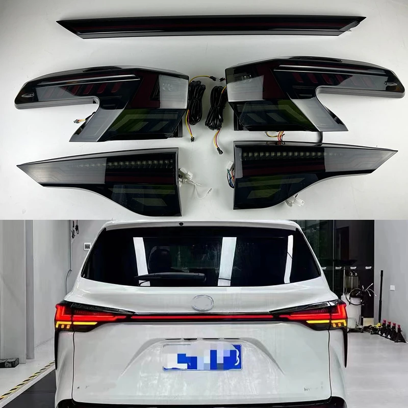 

LED Rear through truck Taillights Signal Reversing Parking Lights cross lamp For toyota Sienna 2022 + Through Tail Light