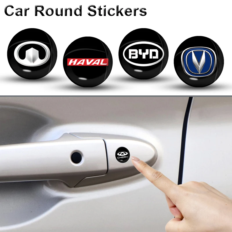 

3D Crystal Car Logo Emblem Button Sticker Interior for Great Wall Poer M4 Voleex C30 Pao Wingle 5 Haval H2 H3 H4 Car Accessories