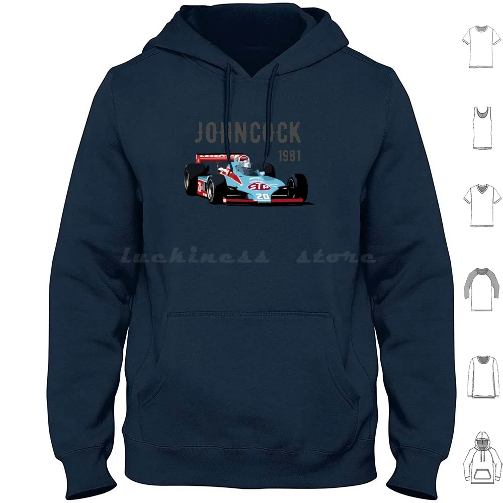 

Гордон Johncock 1981 толстовки с длинным рукавом гоночный автомобиль Винтаж Indy 500 гоночный Racecar Ретро Foyt 14 автомобиль античный гоночный автомобил...