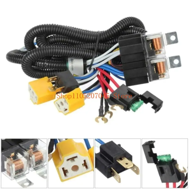 Фото 37cd 12V/24V H4 Автомобильный светодиодный контроллер жгута проводов ксенона для модернизации фар автомобиля №1