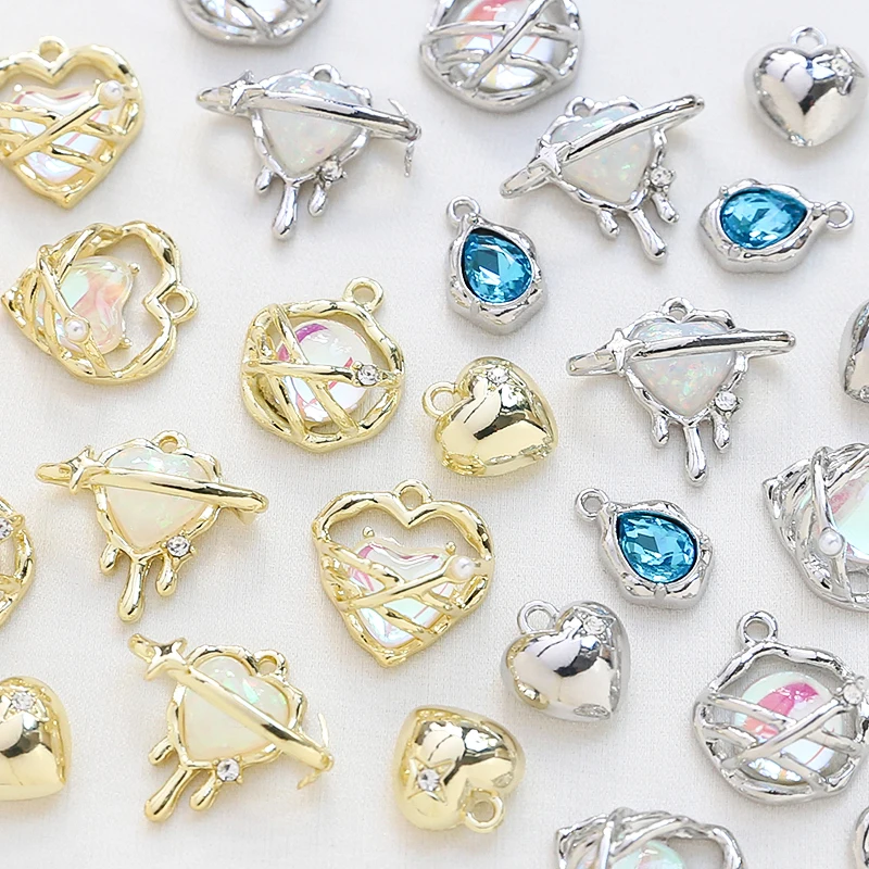 

6 шт., подвеска в виде сердца