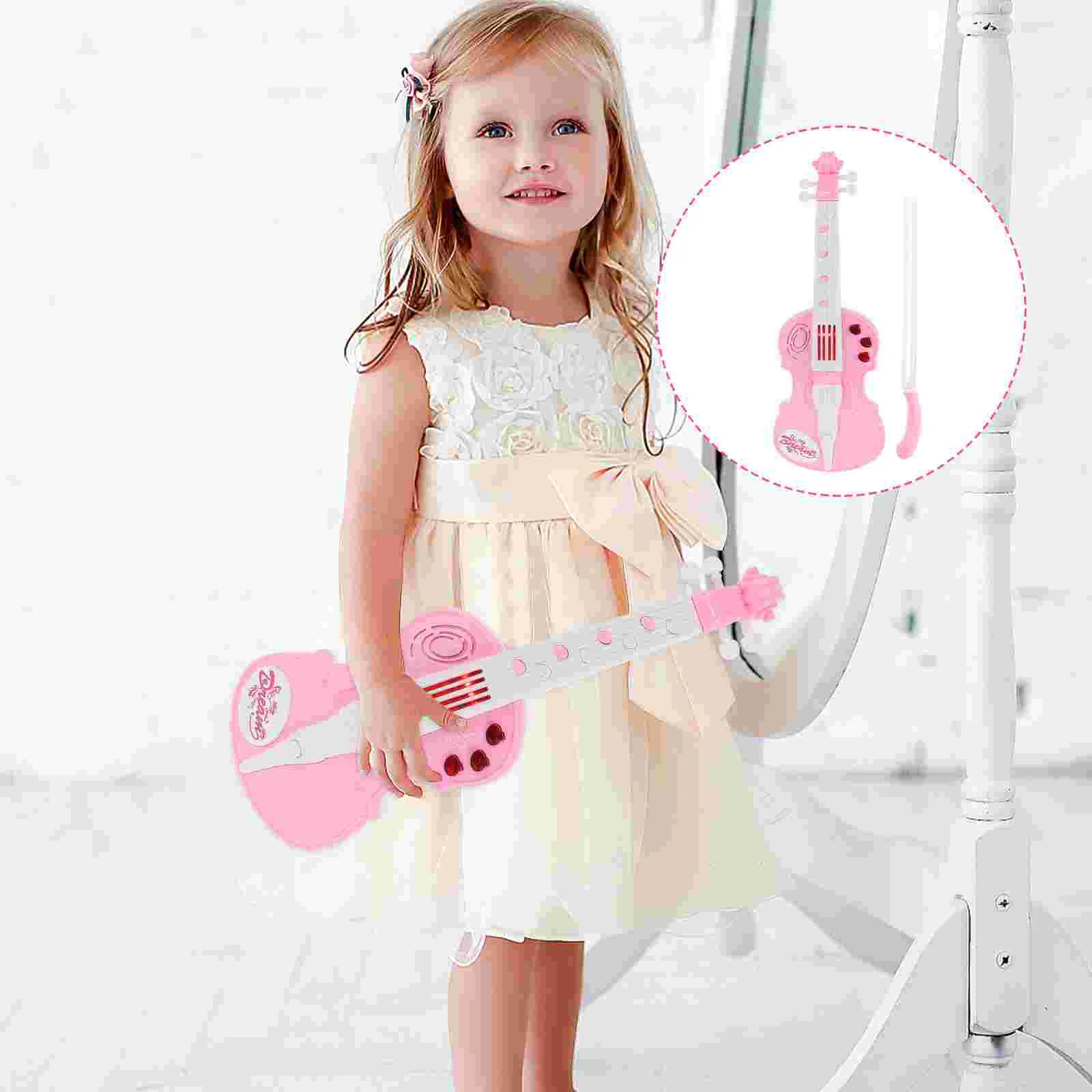 Электронная скрипка музыкальные игрушки инструменты пластиковая игрушка для