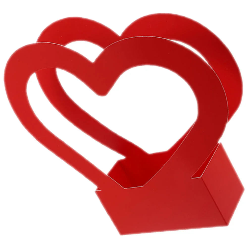 

Paper Flower Box Heart Shaped Flower Packing Box Flower Gift Box Bouquet Packing Box