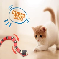 smart sensing snake cat toys electric interactive toys for cats usb charging cat accessories for pet dogs game play toy