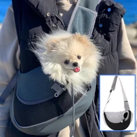 pet carrier outdoor travel dog shoulder bag mesh oxford single comfort fashionable breathable diagonal handbag pet accessories