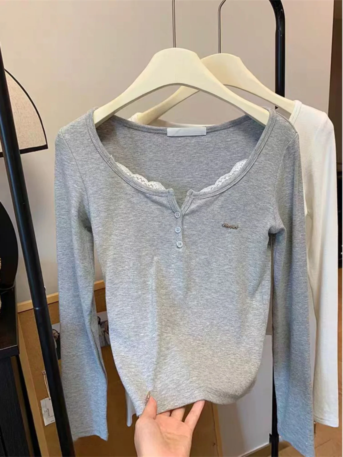 Гуанчжоу 3 Th Line горячая распродажа ~ кружевная лоскутная утолщенная рубашка с