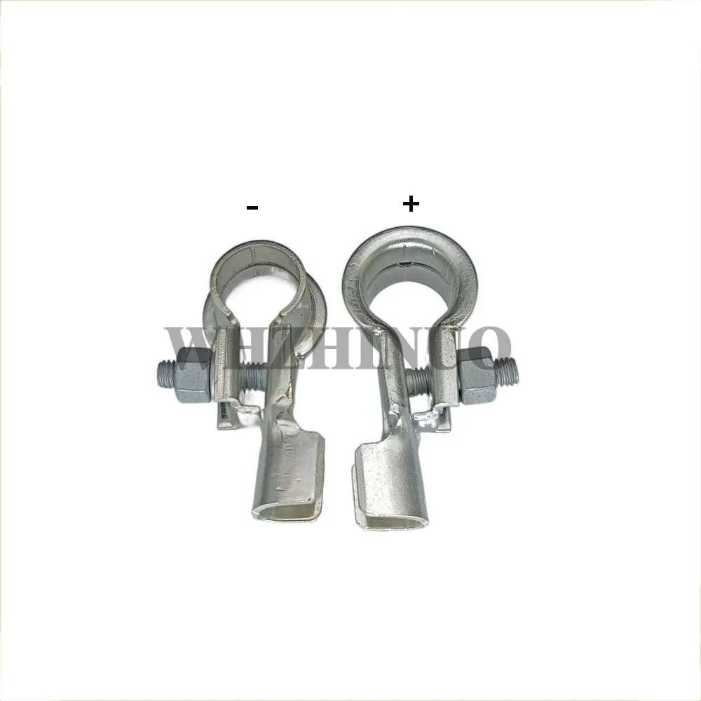 

2 шт. универсальный положительный и запитивный автомобильный аккумулятор, клемма 1506655, зажимной разъем, никелированный медный клеммный разъем, зажим