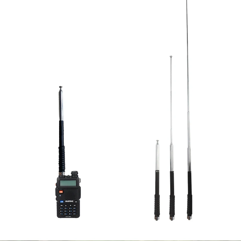 LSENG HP-130 144/430MHZ UHF VHF Handheld Walkie Talkie High Gain Telescopic Antenna for Baofeng Kenwood Wouwun Hyt Cignus