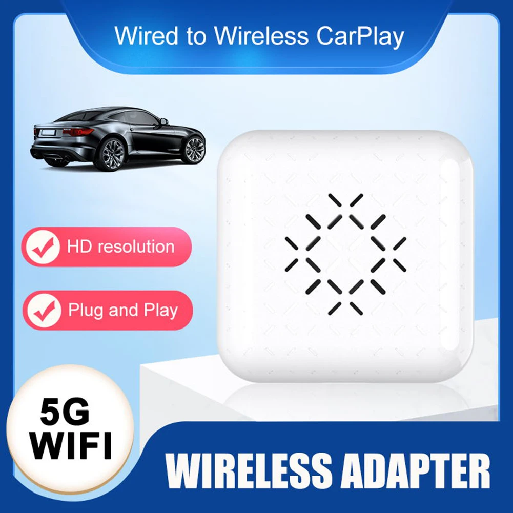 Wireless CarPlay Adapter Wired to Wireless CarPlay Dongle Mini Box CarlinKit Wireless Adapter for iOS10 Car Accessories