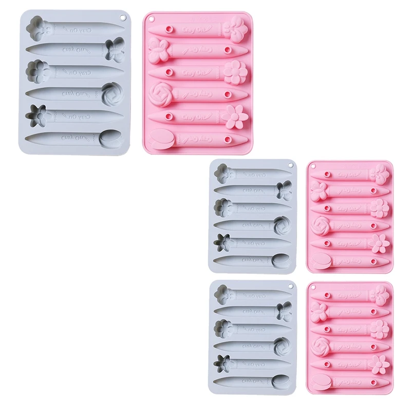 

Лучшие формы для переработки карандашей, силиконовые формы для цветочных 3d-карандашей, безопасные для печи, чистый силикон, прочные и многоразовые