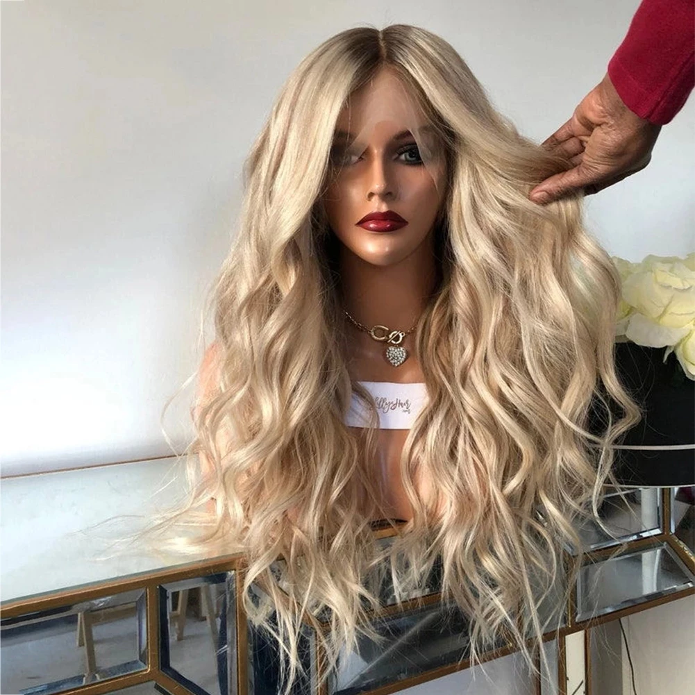 

613 Blonde Highlight Lace Front Wig 13x4 Body Wave Human Hair Wigs Pre Plucked Brazilian Remy Transparent Frontal T Part Wig