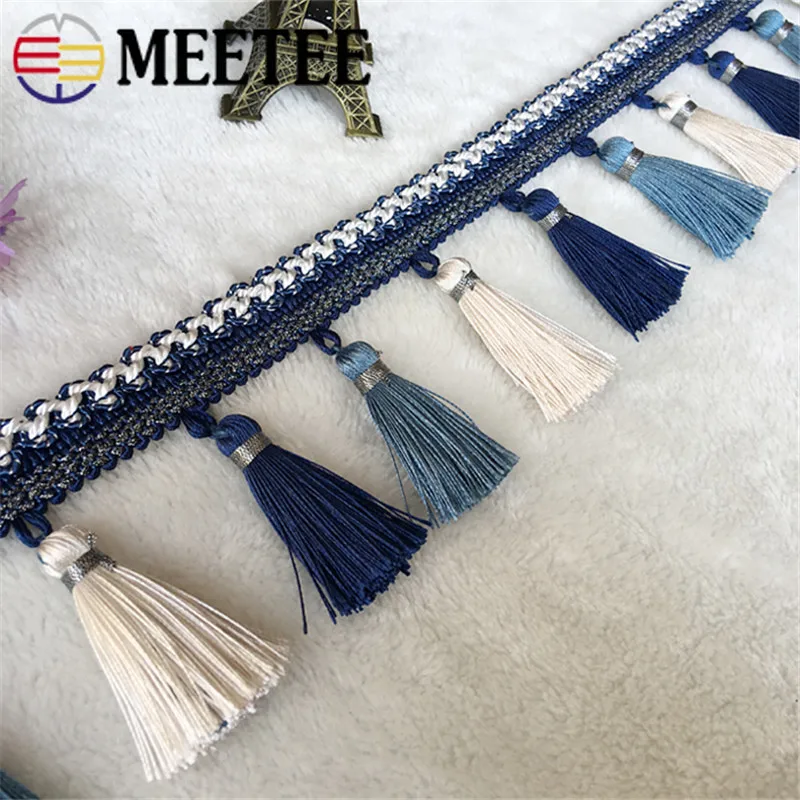 

1Meter Meetee 85mm Tassels Lace Trim Curtain Fringe Ribbon DIY Handmade Mantle Sofa Hometextile Decortion Sewing Accessories