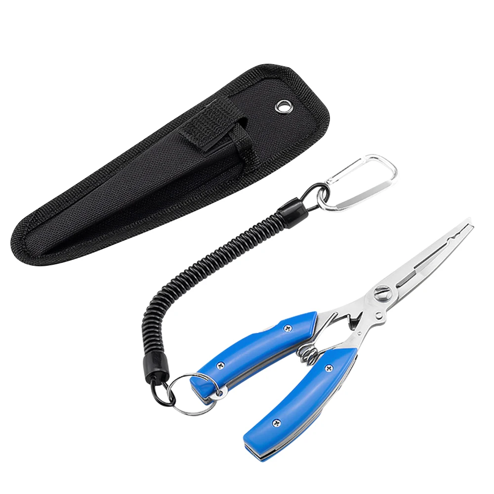 

Stainless Steel Fishing Plier Fishing Tackle Cutter Hook Tackle Tool Bag Cutter Hook Remover Line Cutter Grip Split Ring Pliers