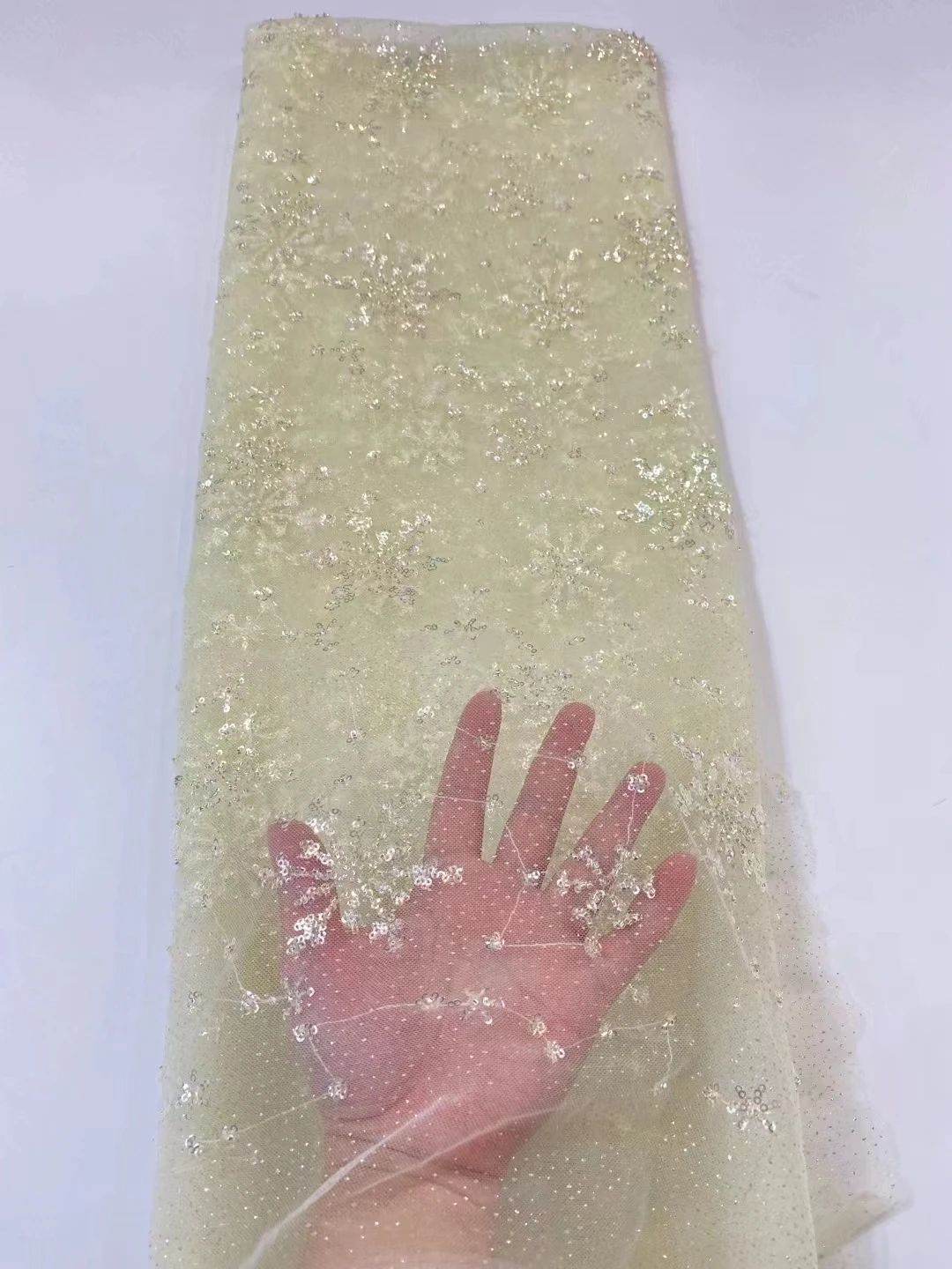 

Новая симфоническая вышитая сетка с бабочкой, Высококачественная модная вышитая кружевная ткань для вечернего платья на заказ