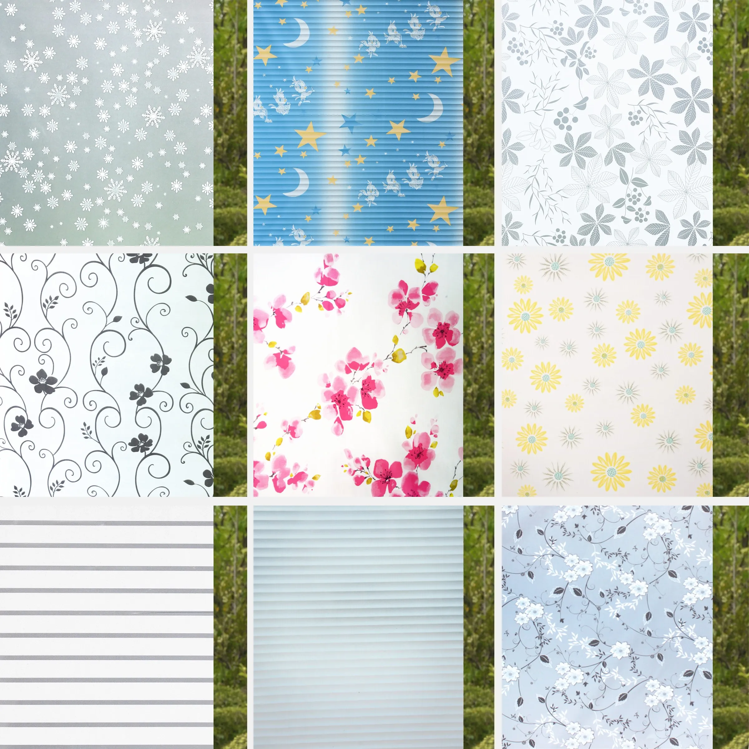

YaJing 90x500cm Window Privacy Film Vinyl Self-adhesive Window Sticker Glass Decal Waterproof Sun UV Protection Bedroom Bathroom