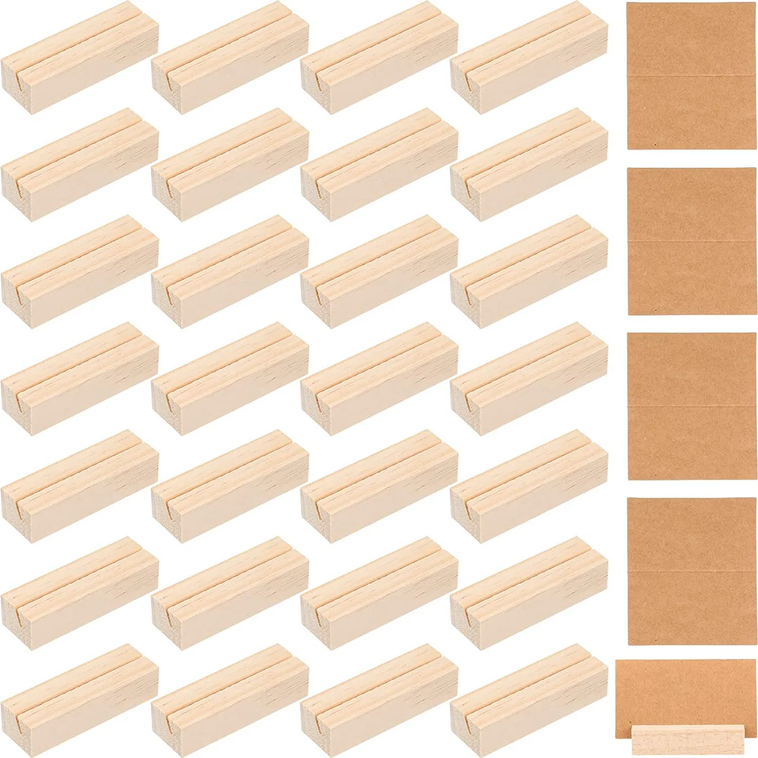 

30 шт., деревянные держатели для подписей