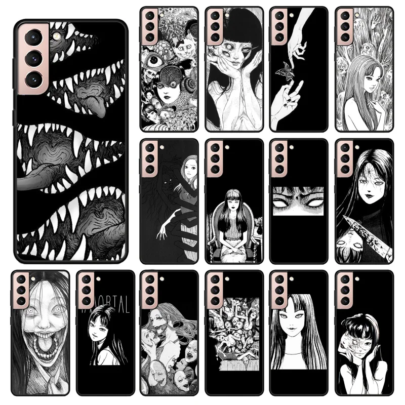 

Junji Ito manga Phone Case for Samsung Galaxy S23 S22 S20 Ultra S20 S22 Plus S21 S10 S9 Plus S10E S20 FE Funda Capa