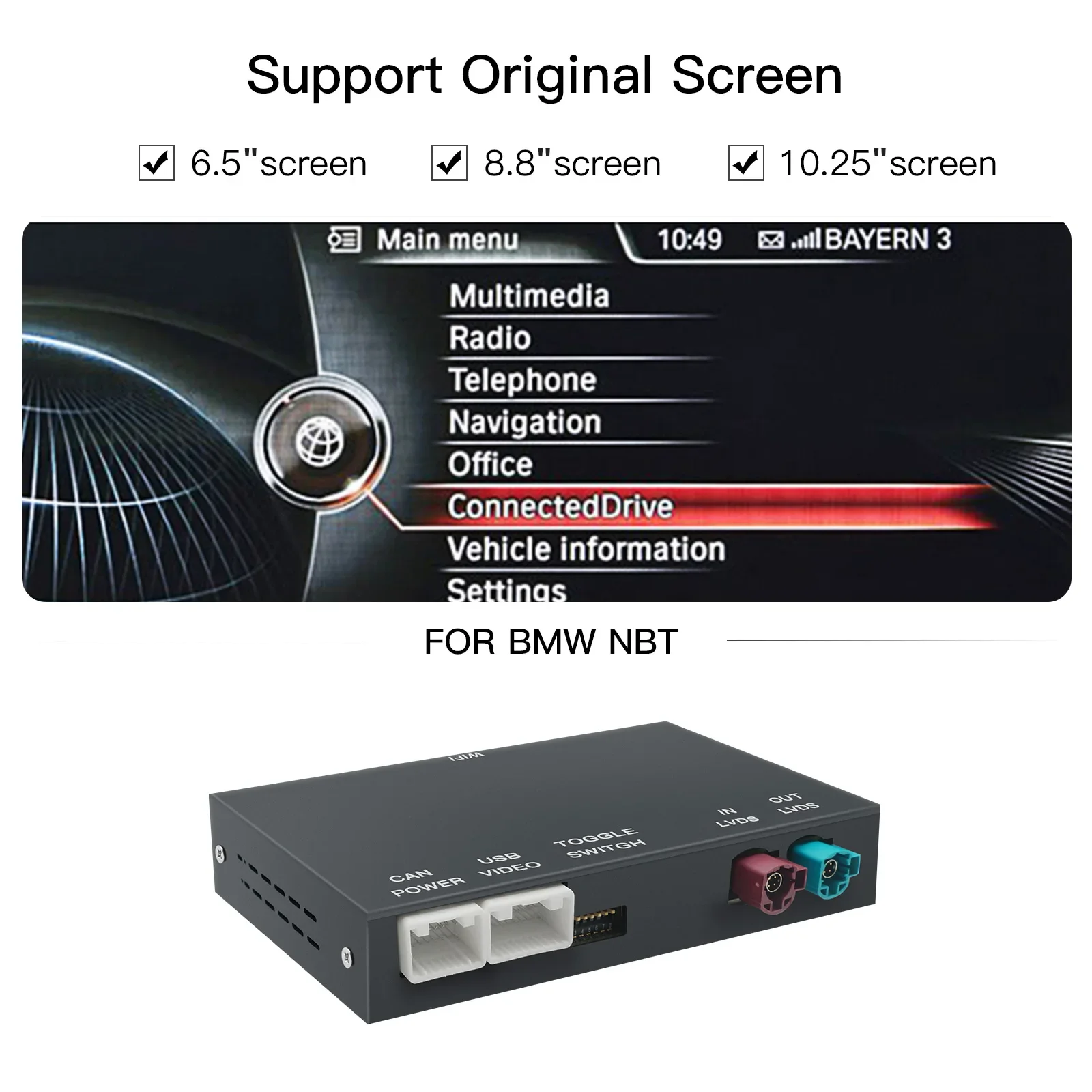 

Беспроводная Связь CarPlay Для BMW NBT CIC