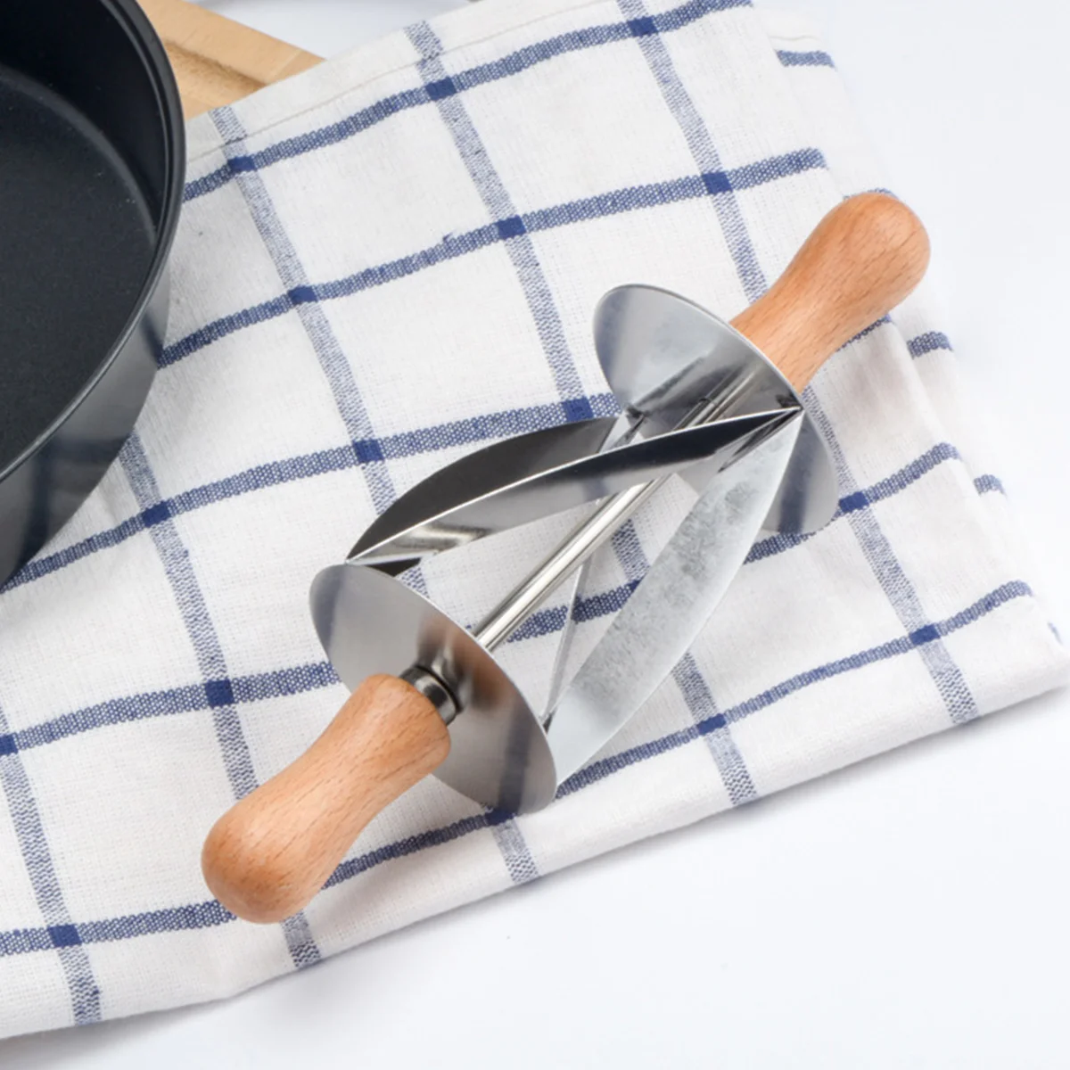 Машина для раскатки теста из нержавеющей стали приготовления круассанов