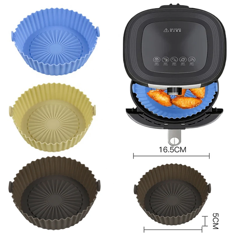 

Силиконовый коврик для фритюрницы, антипригарный коврик для пароварки, аксессуары для фритюрницы, кухонный вкладыш для выпечки, кухонные п...