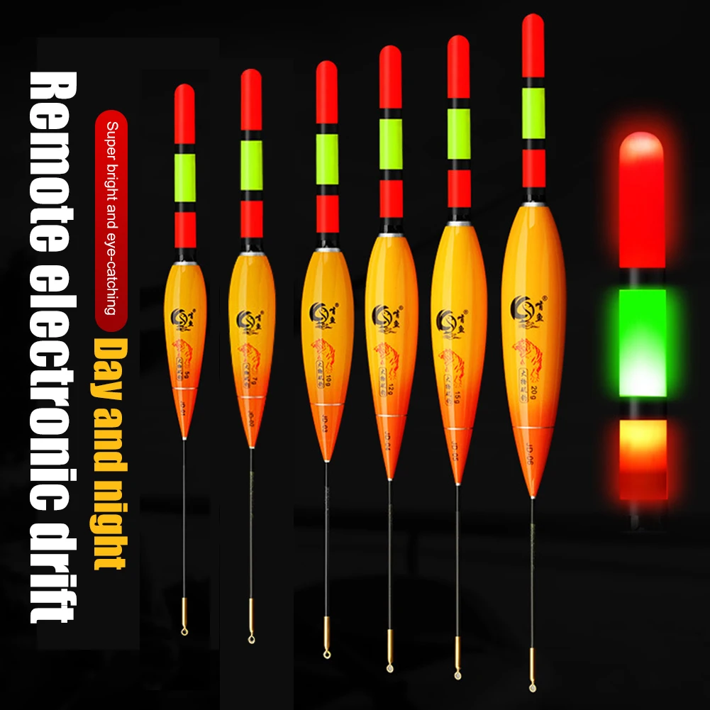 

2022 поплавки для рыбалки на скалах с 3 сетчатыми толстыми хвостиками, светящиеся электрические плавучие рыболовные аксессуары, новая серия JD...