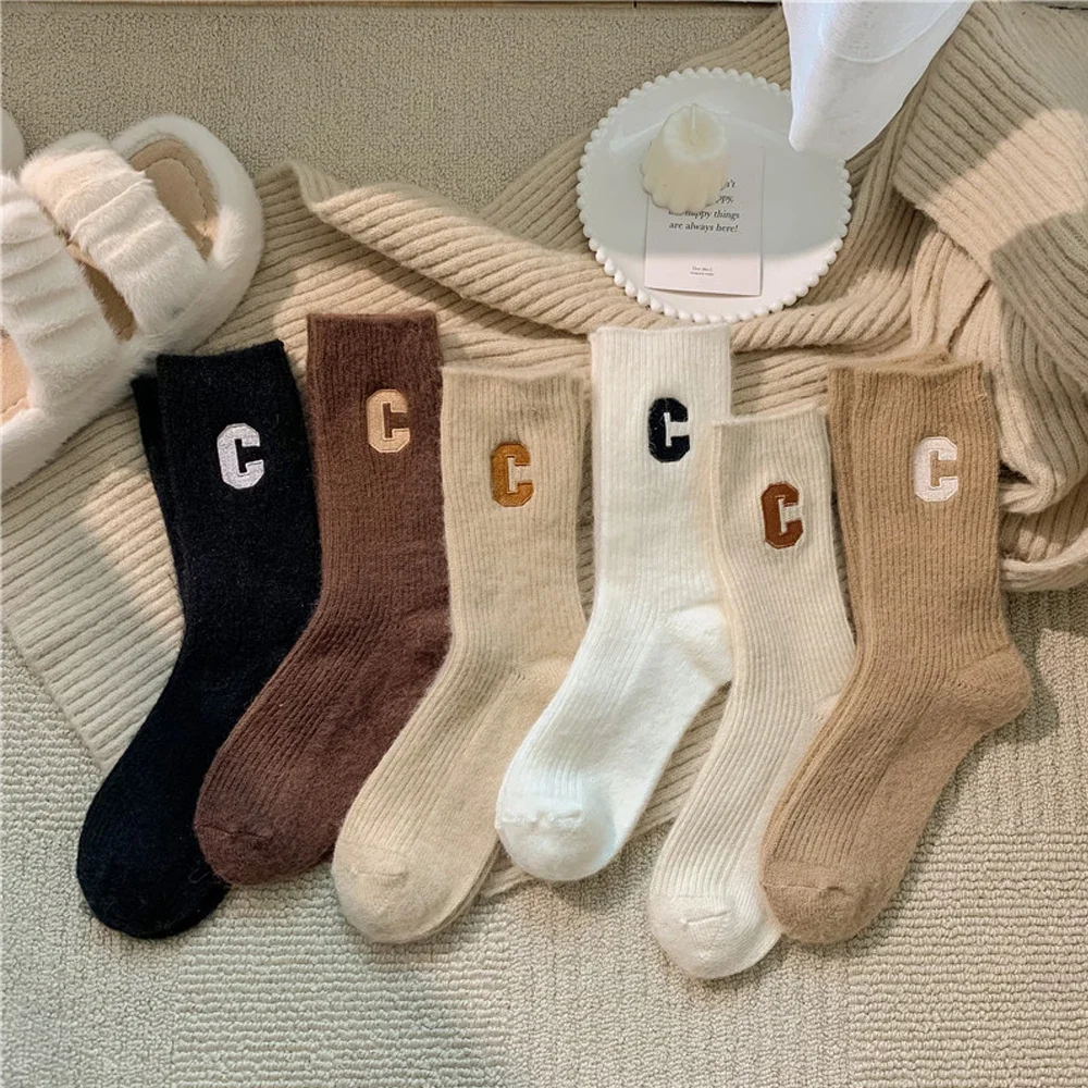 SHXI женские шерстяные носки теплые зимние толстые кашемировые повседневные