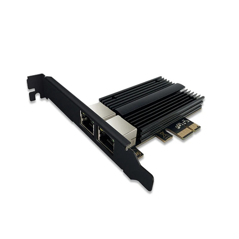 

RTL8125B Dual-Port 2.5G Network Card PCI-E Built-In 2500Mbps Dual-Port Wired Network Card Server For PC