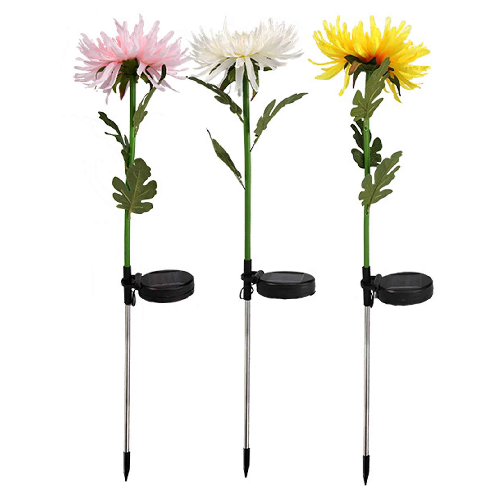 

Solar Chrysanthemum Garden Lawn Light IP65 Waterproof Solar Flowers Pathway Light For Outside Patio Yard Wedding Holiday Decor