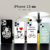 love bike bicycles quotes pink phone case for iphone 13 12 11 mini pro xs max xr 8 7 6 6s plus x 5s se 2020