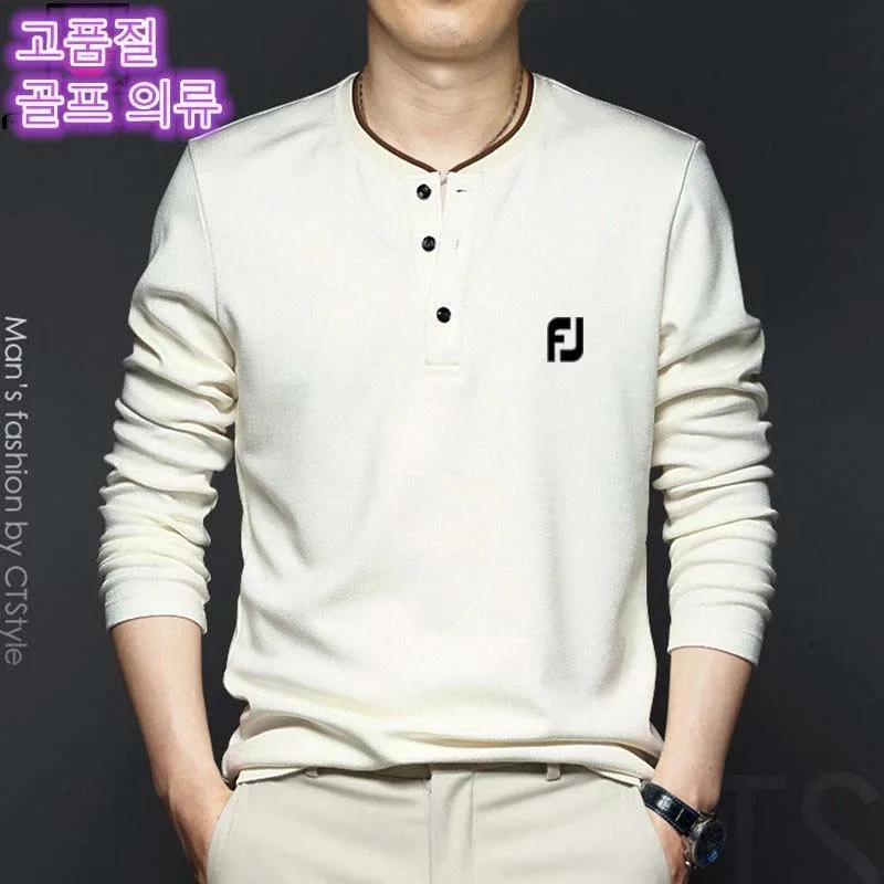 New Men's High Quality Golf Wear Men's Long Sleeve T-Shirt Breathable Casual Fashion Golf POLO Shirt Sports Golf Shirt