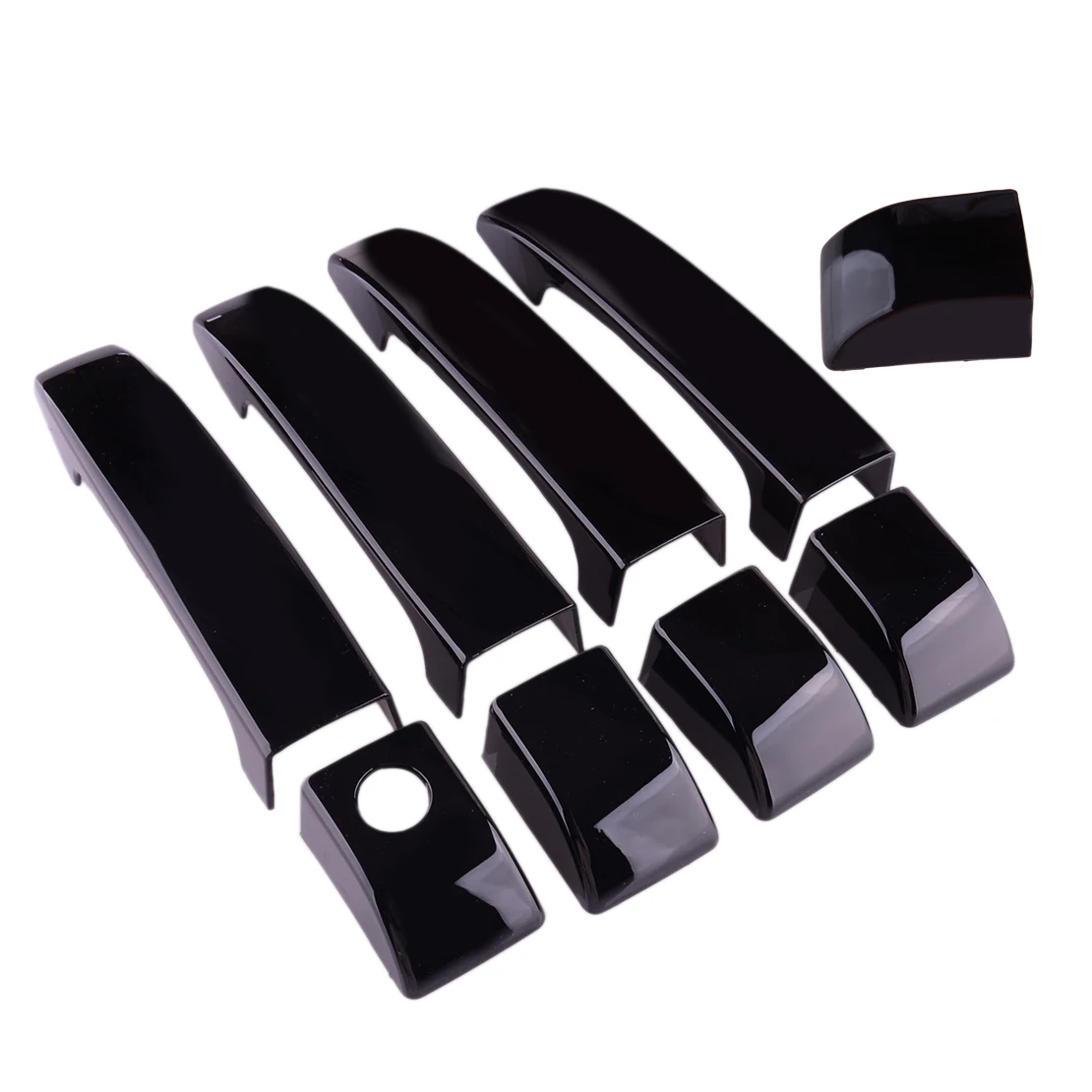 

1 комплект, черная накладка на внешнюю дверную ручку автомобиля из АБС-пластика, подходит для Land Rover Range Rover L322 2002-2007 2008 2009 2010 2011 2012