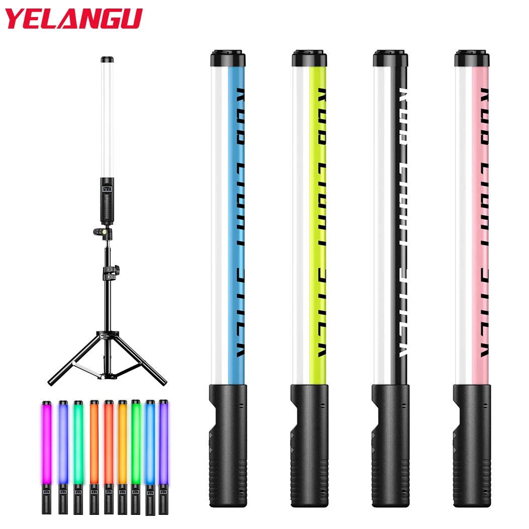 

YELANGU RGB Fill Stick LED Light Multi-Mode Rechargeable Color Photography for Live Shooting Handheld Photo Studio Lighting