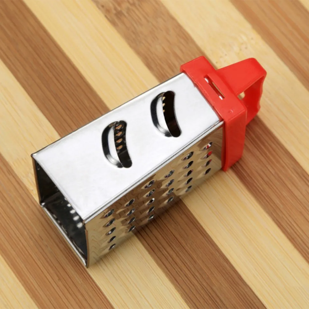

Multifunctional Mini Four-Sided Grater Slicer Stainless Steel Slicer With Non-slip Handle Kitchen Cooking Supplies