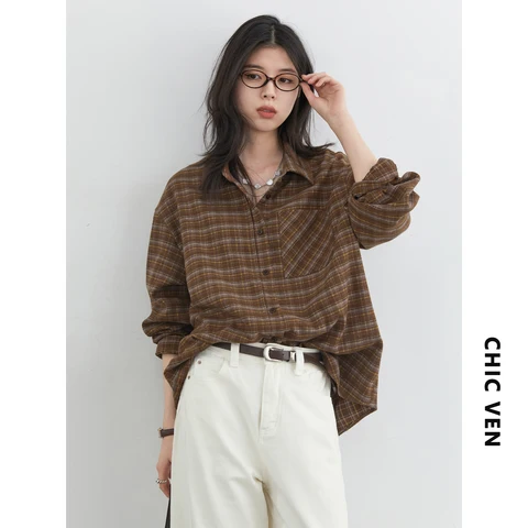 Женская рубашка CHIC VEN из лиоцелла