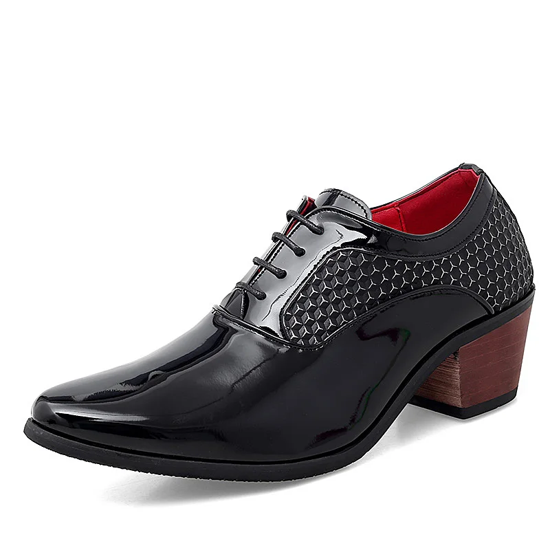 

Increase 6cm 38-44 business water proof wedding shoes lace up shoes formal shoes formal shoes 6cm taller men's meeting shoes