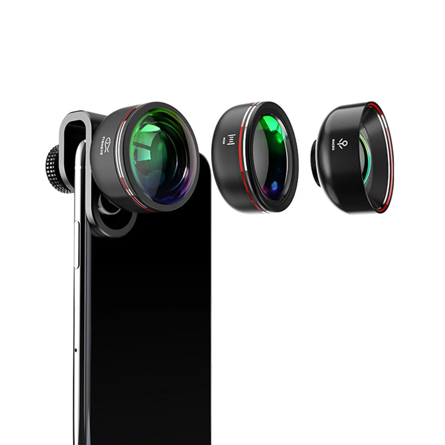 

3 в 1 HD объектив для мобильного телефона широкоугольный макрообъектив «рыбий глаз»